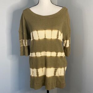 We the Free Acid Wash Short Sleeve Oversized Sweater XS